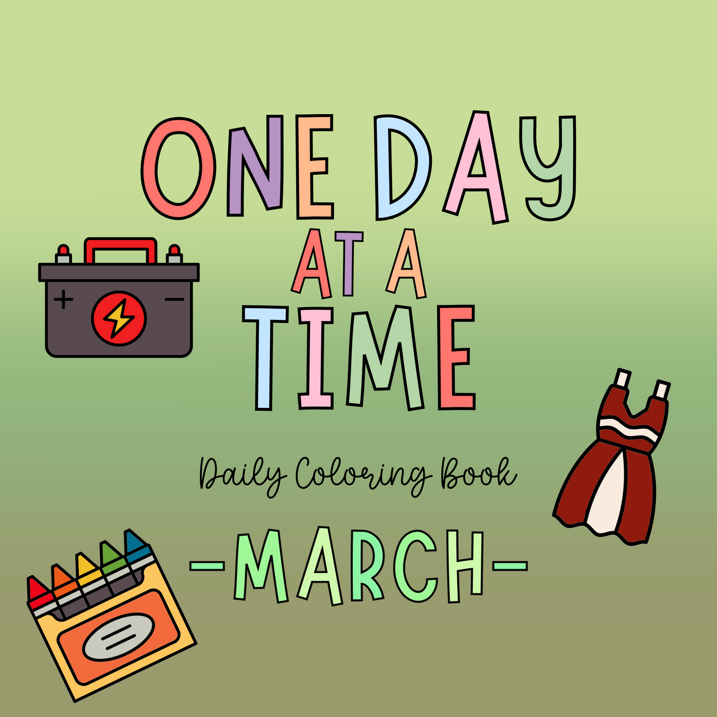 March Daily Coloring Book