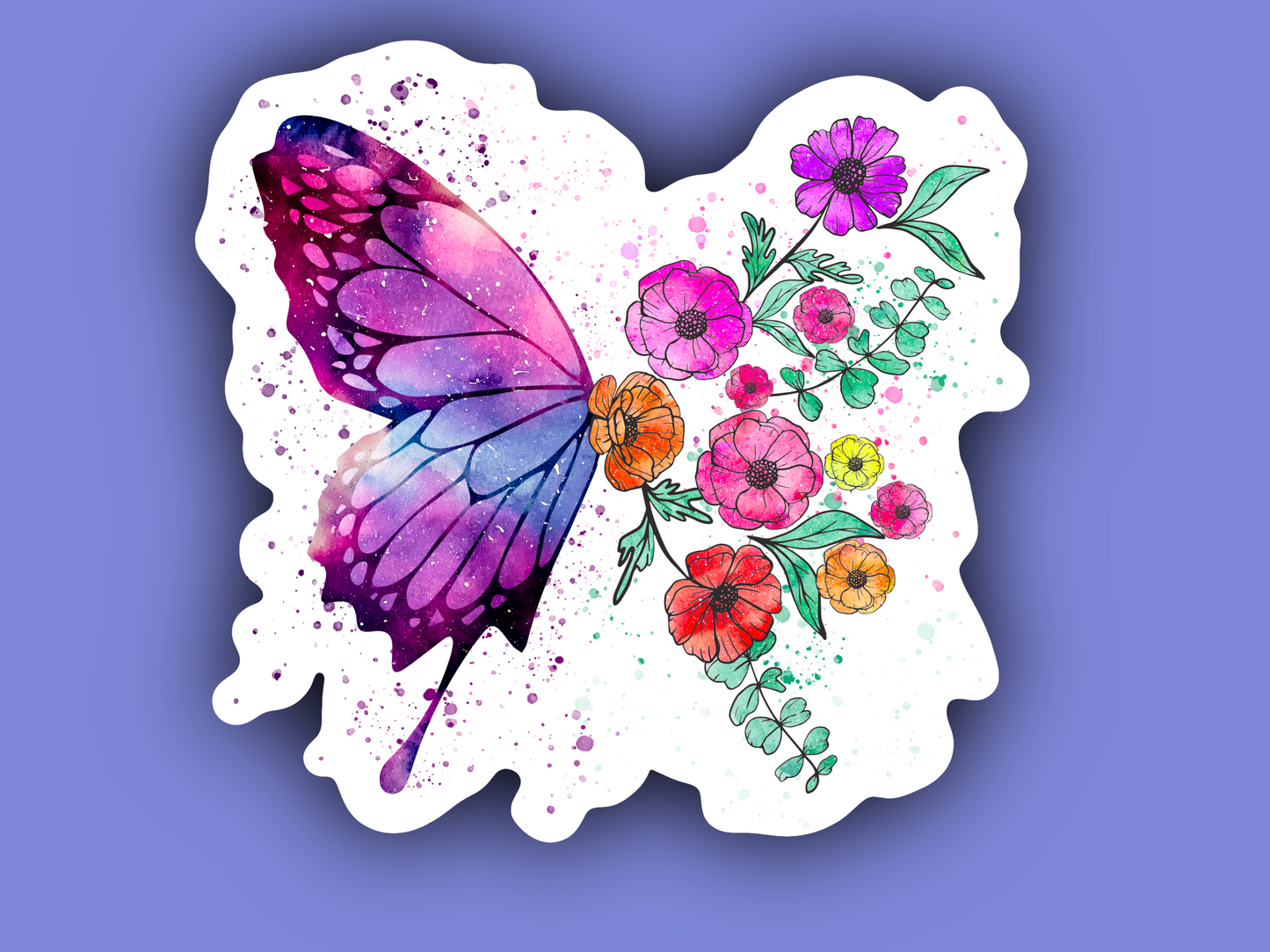 Galaxy Butterfly Sticker